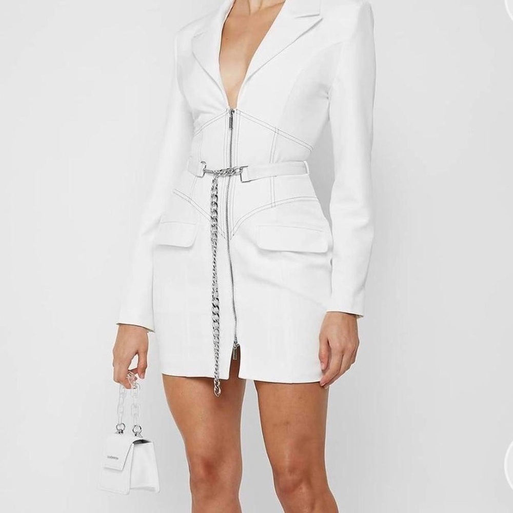 Maniere De Voir Blazer Corset Dress